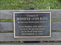 Image for Jennifer Lynn Kane Memorial Plaque, Plymouth, Mass.