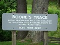 Image for Boone Trace  Marker Elevation Sign - Boone, North Carolina