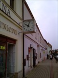 Image for The clock on Liberation Square in Kralovice, Czech Republic, EU
