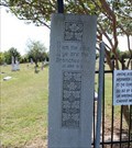 Image for Book of John (John 15:5) - Clinton Cemetery Gate - Clinton, TX