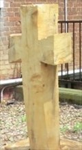 Image for Cross Carving from Tree Trunk- Mt Zion Church - Richmond KY
