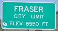 Image for Fraser, Colorado (Southern Approach) ~ Elevation 8550 Feet