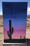 Image for Cactus silhouettes at sunset - Peoria, AZ