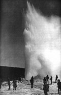 Image for Old Faithful, unchanged over 123 years