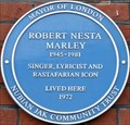 Image for Robert Nesta Marley Blue Plaque - Ridgmount Gardens, London, UK