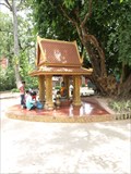 Image for Buddha on a traffic circle—Siem Reap, Cambodia.