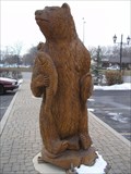 Image for Bear with Fish - Chainsaw Art, Roseville, MI. U.S.A.