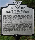 Image for James Farmer, Civil Rights Leader - Fredericksburg, Virginia