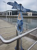 Image for Cycle arrows, Marina, Maritime Quarter, Swansea, Glamorgan, Wales, UK