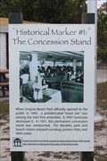 Image for Historical Marker #1: The Concession Stand