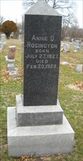Image for 101 - Annie D Rosington - Gardner Cemetery - Gardner, Ks