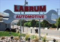 Image for Huge Elevated Wrench in front of Labrum Automotive Center in Riverton, Utah USA