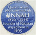 Image for Muhammed Ali Jinnah - Russell Road, London, UK