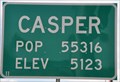 Image for Casper, Wyoming ~ Population 55,316