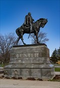Image for Vandals paint 'we scalped' on George Custer monument in Monroe - Monroe, MI