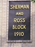 Image for 1910 - Sherman and Ross Block Building - Montrose, Colorado
