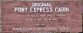 Image for Original Pony Express Cabin