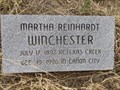 Image for 104 - Martha Reinhardt Winchester - Greenwood Cemetery - Cañon City, CO