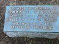 Image for Remains of Unknown Confederate Soldiers - Lewisburg WV