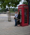Image for Red telephon box in Verdun, France