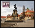 Image for The castle and equestrian statue in Podebrady, Czech Republic