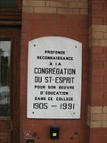 Image for Plaque de la Congrégation du Saint-Esprit - Gatineau, Québec