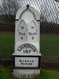Image for Tollgate Road Milestone, Port Talbot, Wales.