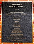 Image for Bozeman Public Library - 2006 - Bozeman, MT