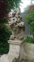 Image for Löwe neben der Statur von "Unser gnädig Fräulein Maria" - Jever, Germany