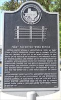 Image for First Patented Wire Fence