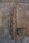 Image for Sword and Alpha and Omega Door Handles - St. Michael - Bechhofen, Germany