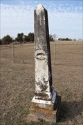 Image for OLDEST -- Dated Grave at Newton Cemetery -- Midlothian TX