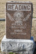 Image for Aulden J. Reading - Carl Junction Cemetery - Carl Junction, Mo.