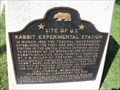 Image for First: US Rabbit Experimental Station - Fontana, California
