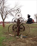 Image for Wagon Wheel Sculpture - Tracy, MN
