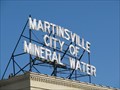 Image for MARTINSVILLE CITY OF MINERAL WATER Sign - Martinsville, Indiana