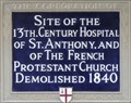 Image for St Anthony Hospital and French Protestant Church - Threadneedle Street, London, UK