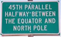 Image for 45th Parallel Sign near Shaniko, OR