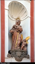 Image for St. Monica on Church of the Birth of the Virgin Mary / Sv. Monika na kostele Narození Panny Marie - Tábor (South Bohemia)