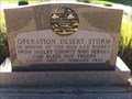 Image for Operation Desert Storm Memorial - Sidney, OH