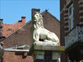 Image for Two Lion Statues at a old house in the Spaansebrugstraat, Sint-Truiden - Limburg / Belgium