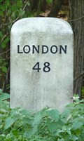 Image for Milestone - A1198, Old North Road / Ermine Street, South of Caxton, Cambridgeshire, UK.