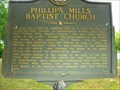 Image for Phillips Mills Baptist Church-GHM 157-23-Wilkes Co