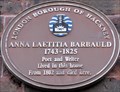Image for Anna Laetitia Barbauld - Stoke Newington Church Street, London, UK