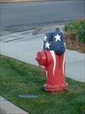 Image for American Flag Fire hydrant - Centerville 