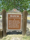 Image for HATCH - Historical Marker