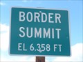 Image for Border Summit - Highway 30 - 6,358 feet