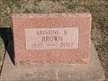 Image for 110 - Kristine K. Brown - Grace Hill Cemetery - Perry, OK