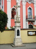Image for Cross beside Church of St. John the Baptist, Velke Hostice, Czech Republic