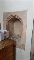 Image for Piscina and Niche - St Mary & St Peter - Harlaxton, Lincolnshire
